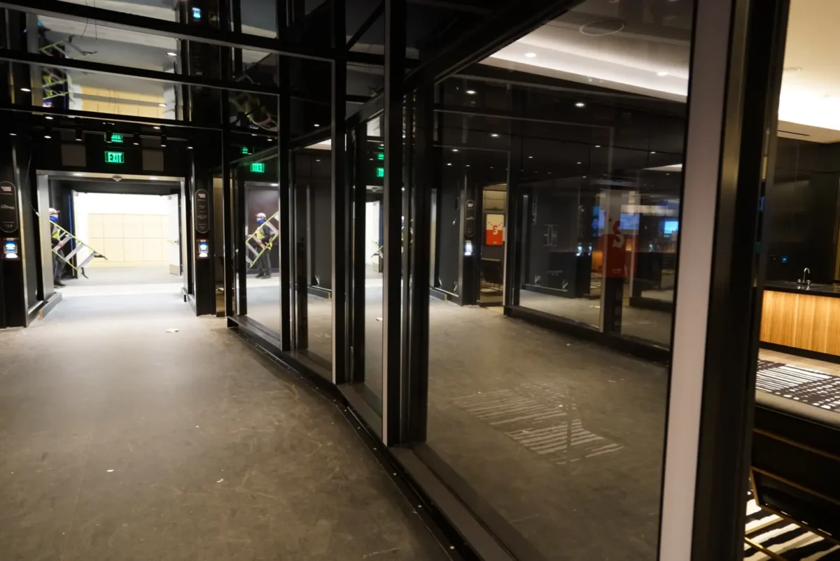 Glass and glazing at Climate Pledge Arena.