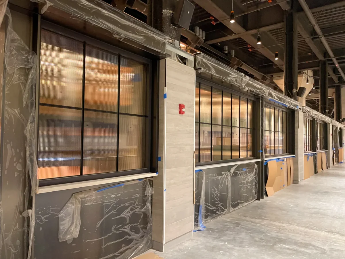 Glass and glazing at Climate Pledge Arena.