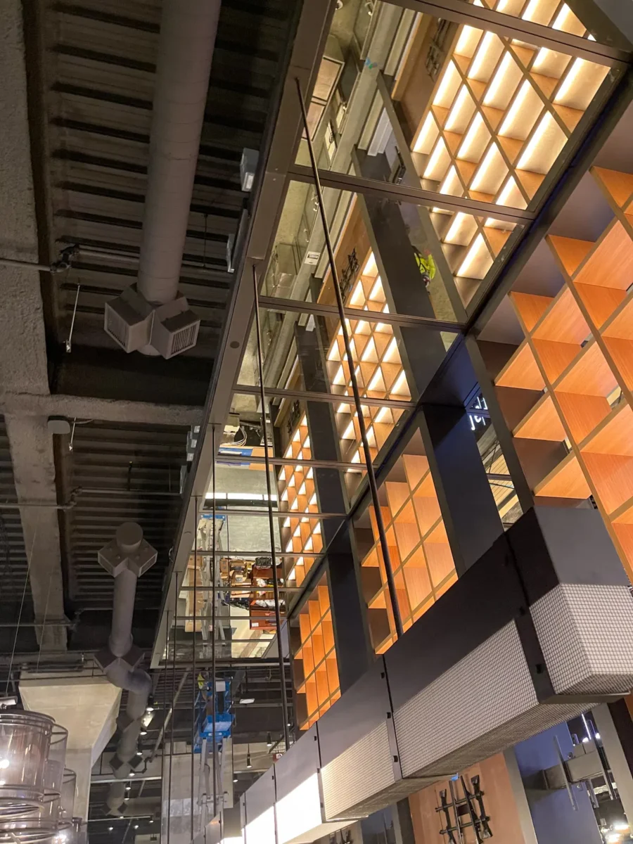 Glass and glazing at Climate Pledge Arena.