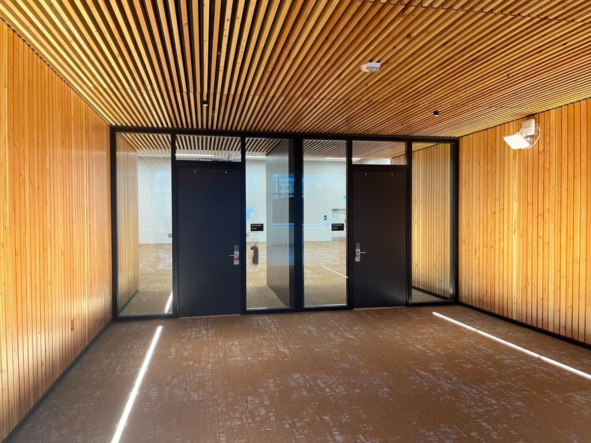 Glazing at the Seattle Convention Center Summit building: storefront, entrances and interior glass.