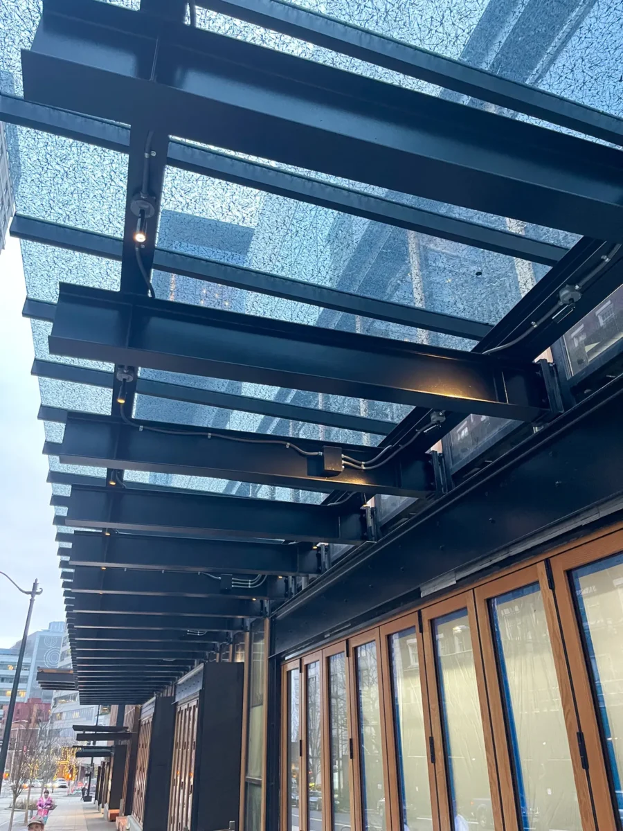 Glazing at the Seattle Convention Center Summit building: storefront, entrances and interior glass.